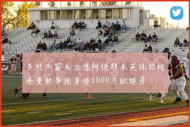 多特冬窗或出售阿德耶米英媒称枪手曼联争抢身价6000万欧球员